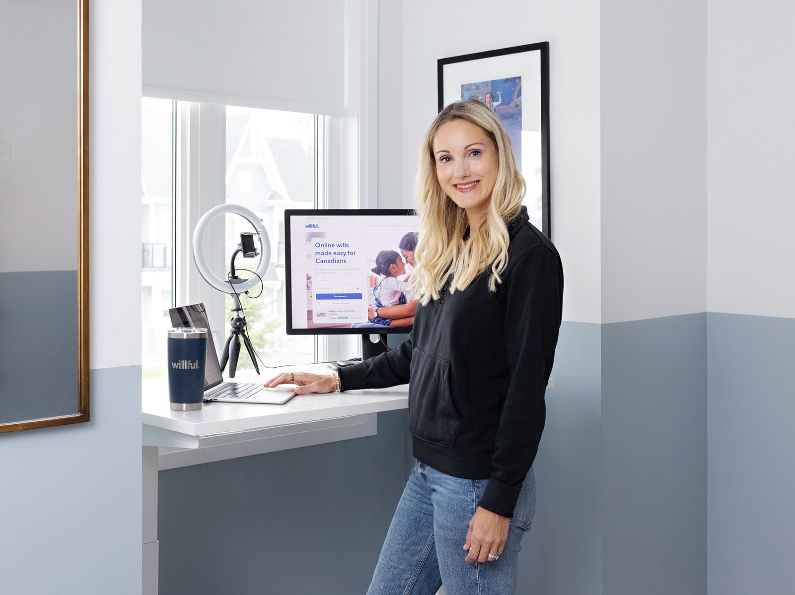 Portrait of Willful co-founder Erin Bury in her home. Photo by Jessica Blaine Smith.