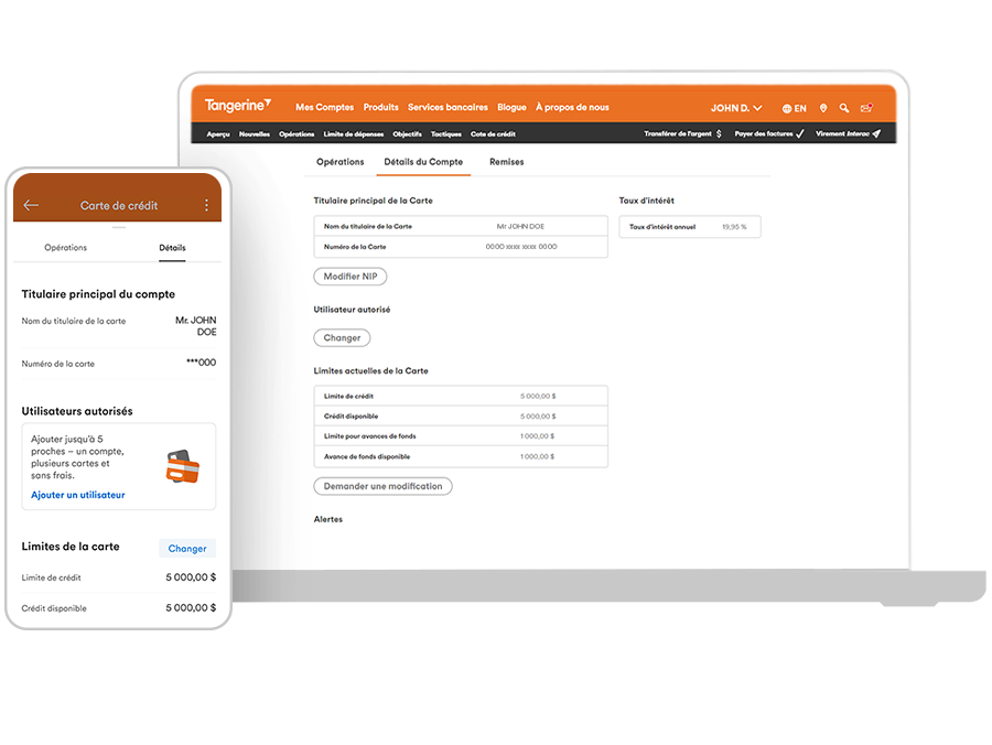 Bienvenuecartecredit Tangerine