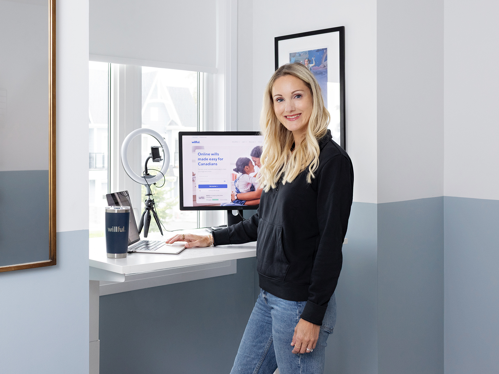 Portrait of Willful co-founder Erin Bury in her home. Photo by Jessica Blaine Smith.