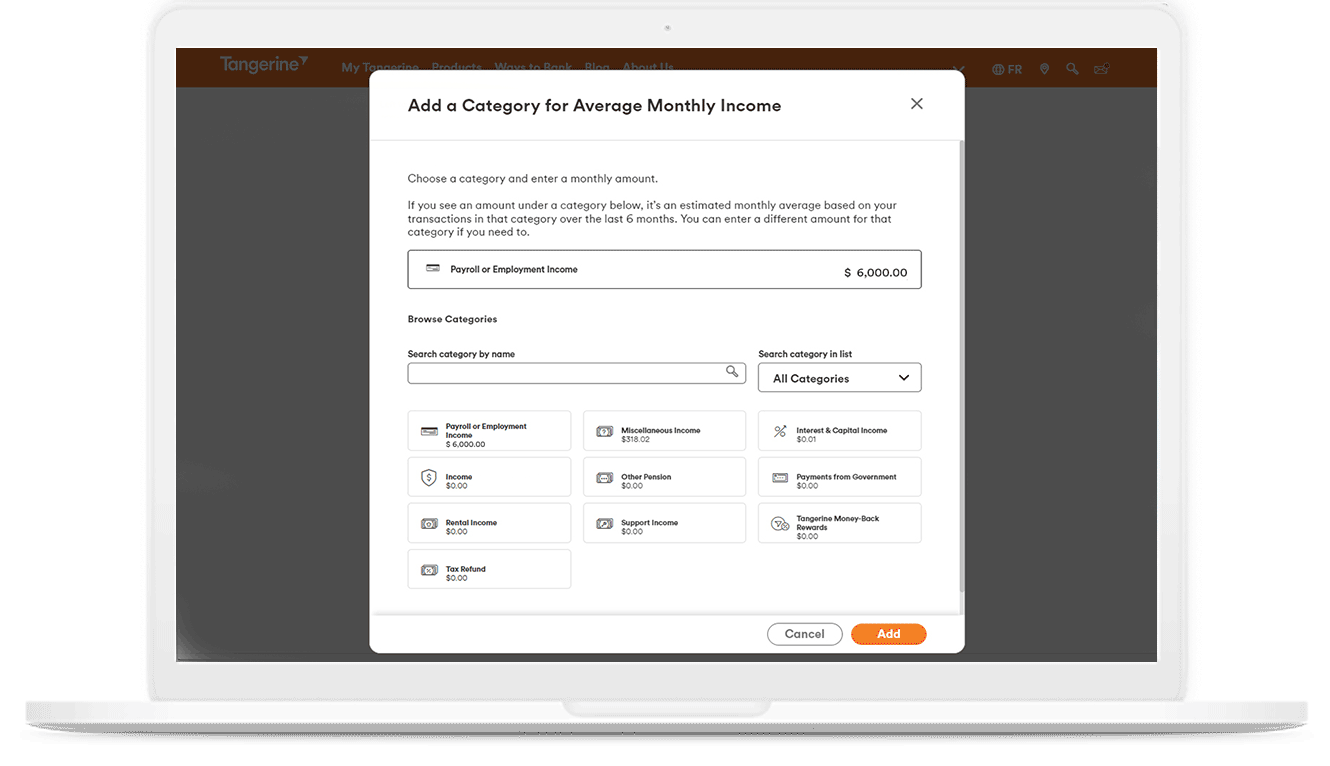 Screenshot of gathering your information