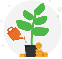 growing plant illustration