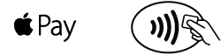 Apple Pay logo, contactless logo