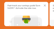 Tangerine enhanced insights and special offers image on the Tangerine Mobile app